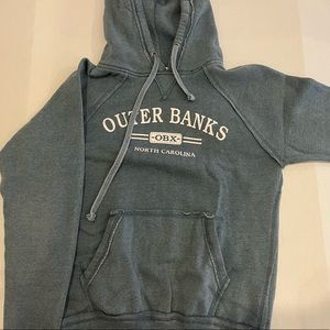 OBX outer banks hoodie dark blue. Size small